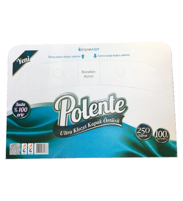 Polente Klozet Kapak Örtüsü 250'li x 20 1 Koli - 2