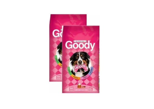 Goody Kuzu Yetişkin Köpek Maması 15 Kg X 2 Adet