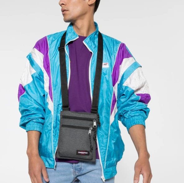 Eastpak Rusher Black Denim Askılı Omuz Çantası EK08977H - 2