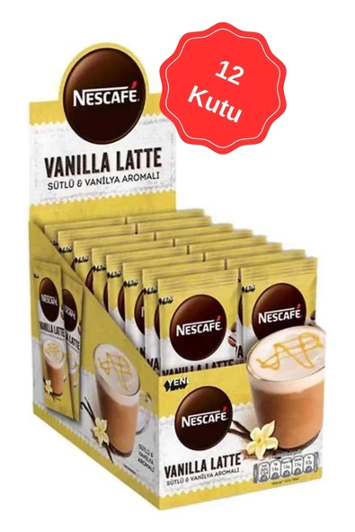 Nescafe Vanilla Latte Kahve 14.5G (24 Lü x 12 Kutu)