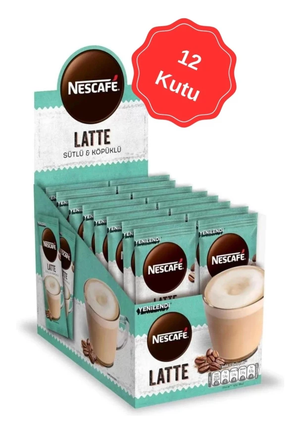 Nescafe Latte Çözünür Kahve 14.5G (24 Lü x 12 Kutu)