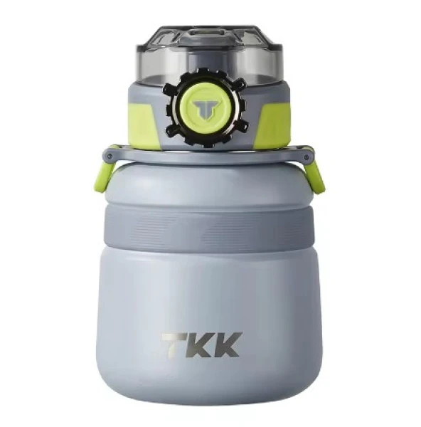 TKK 600ml Pipetli/Pipetsiz Kullanım Askılı Paslanmaz Çelik Termos Matara (Vision)