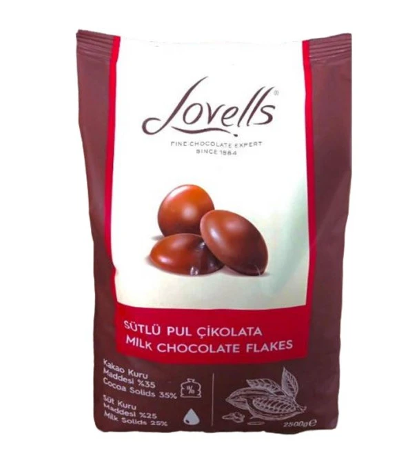 LOVELLS SÜTLÜ PUL ÇİKOLATA (2,5KG) - 2