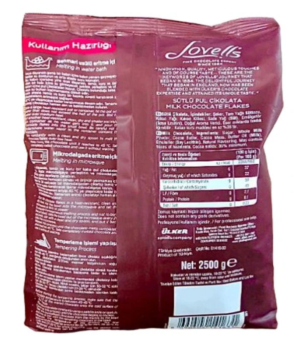 LOVELLS SÜTLÜ PUL ÇİKOLATA (2,5KG) - 3
