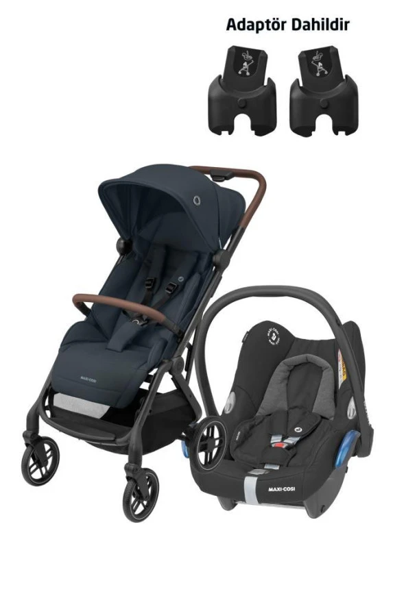 Maxi-Cosi Soho-Cabriofix Modüler Ana Kucaklı Ultra Kompakt  Seyahat Sistem Bebek Arabası Graphite-Black