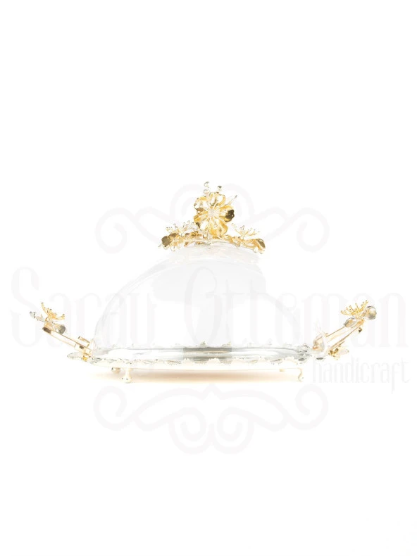 Yuvarlak Kulplu Kek Fanusu Miks