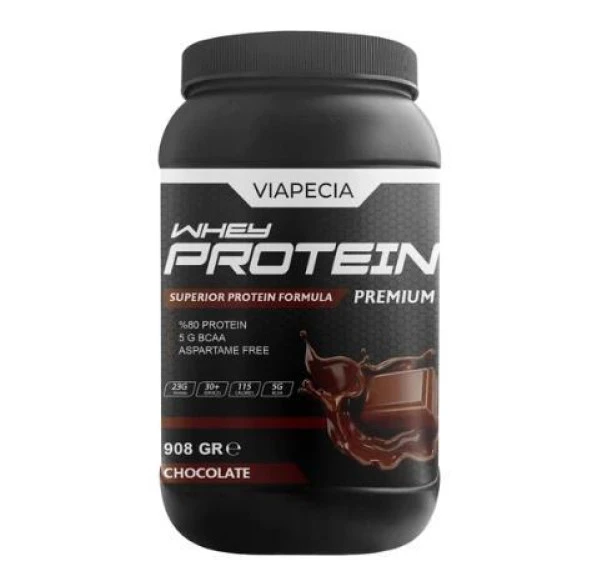Viapecia Whey Protein Çikolatalı Bol Proteinli 908 Gr Premium -  Viapecia Pro Menmax HEDİYE