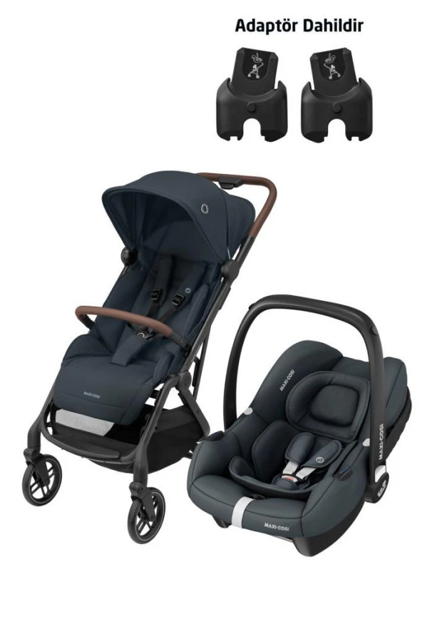 Maxi-Cosi Soho-Cabriofix İ-Size Ana Kucaklı Ultra Kompakt  Seyahat Sistem Bebek Arabası Essential Graphite