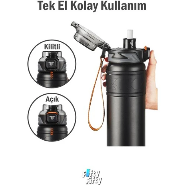 Tkk Çelik Termos 900 Ml T2025  Siyah - 2