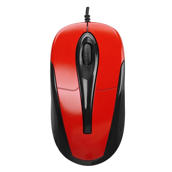 Everest Usb Kablolu Siyah-Kırmızı Mouse 1000 Dpi Kablolu Mouse - 2