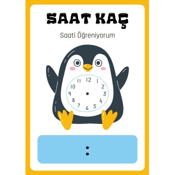 Saatleri Öğreniyorum YAZ-SİL Kitabı (YAZ-SİL Kalem Hediyeli) - 2