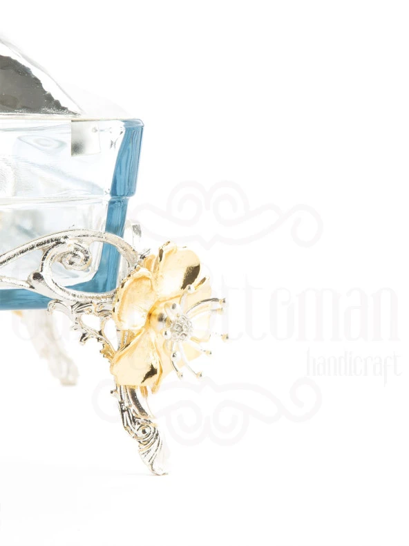 LOTUS ÇİÇEK KARE BORCAM GÜMÜŞ - 5