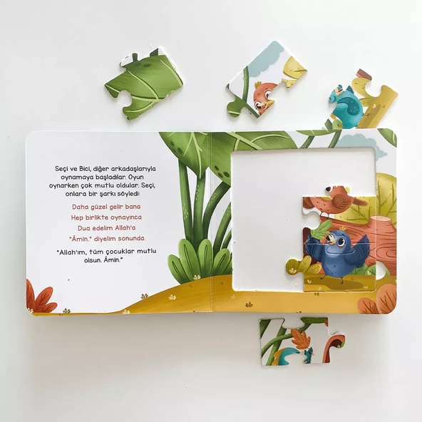 Şirin Serçe Duayı Öğreniyor / Yapbozlu Kitap 4 - 2