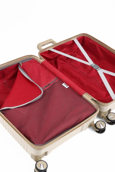 CCS LONDON 3 LÜ Kırılmaz Mavi Valiz Set - 2