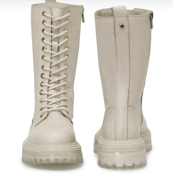 Nine West Porev 3PR Kırık Beyaz Bağcıklı Postal - 5