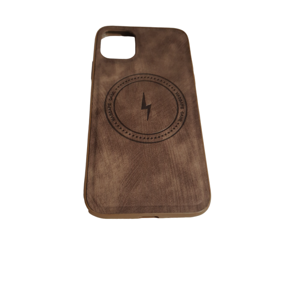 İphone 11 Uyumlu Alfa Desenli Magsafe Kablosuz Şarj Özellikli Kılıf Modeli SARI - 3