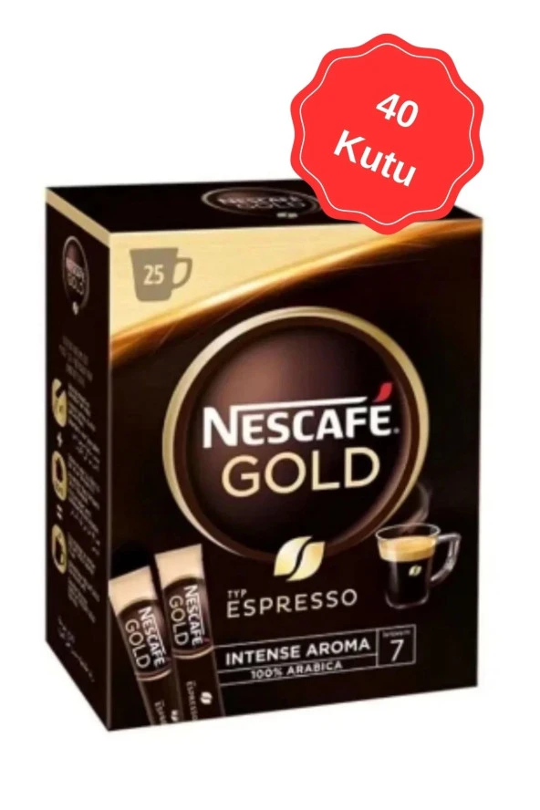Nescafe Gold Espresso Kahve 2G (25Li x 40 Kutu)