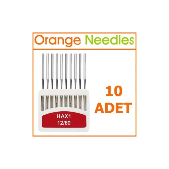 Orange HAx1 Ev Tipi Dikiş Makina İğnesi 12 Numara 10 Adet