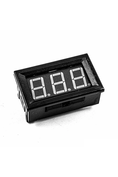 0.56" 0-100V 3 Kablolu DC Yeşil Dijital Voltmetre - Hassas ve Kullanışlı - Resim 4