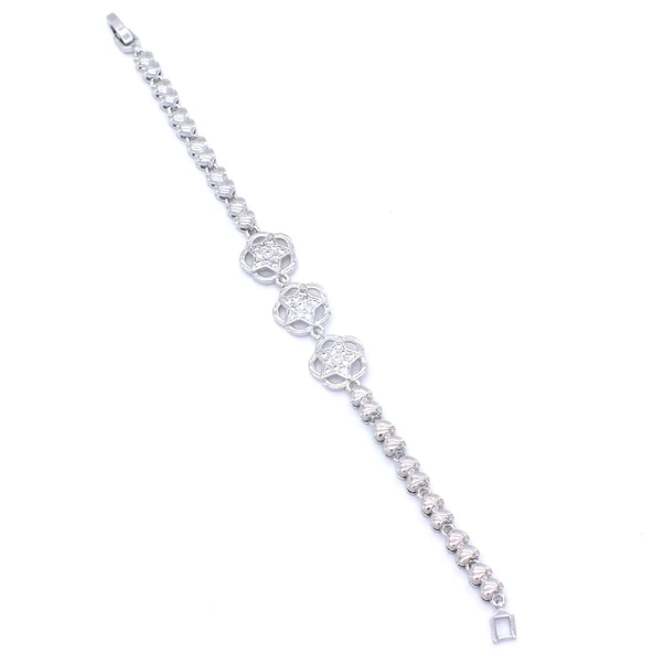 316L Çelik  Zirkon Taşlı Yıldızlı Kadın Bileklik BLK-538 - 5