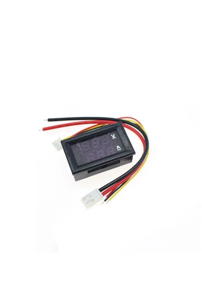Mini Voltmetre Ampermetre Dual DC 0-100V 50A Şönt Şant - 2