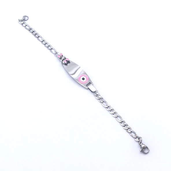 Bebek Bileklik Çelik Nazar Bonvuklu Yusufçuk Model BLK-962 - 4