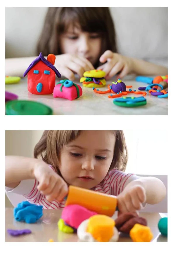 4 Renk Oyun Hamuru Ana Renkler 4x120 gr 1 Paket Monalisa Oyun Hamur Seti Okul Öncesi Kreş Anasınıfı - 3