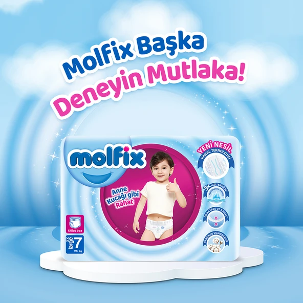 Molfix Pants Bebek Bezi 7 Beden XXL Aylık Fırsat Paketi 81 Adet - 9