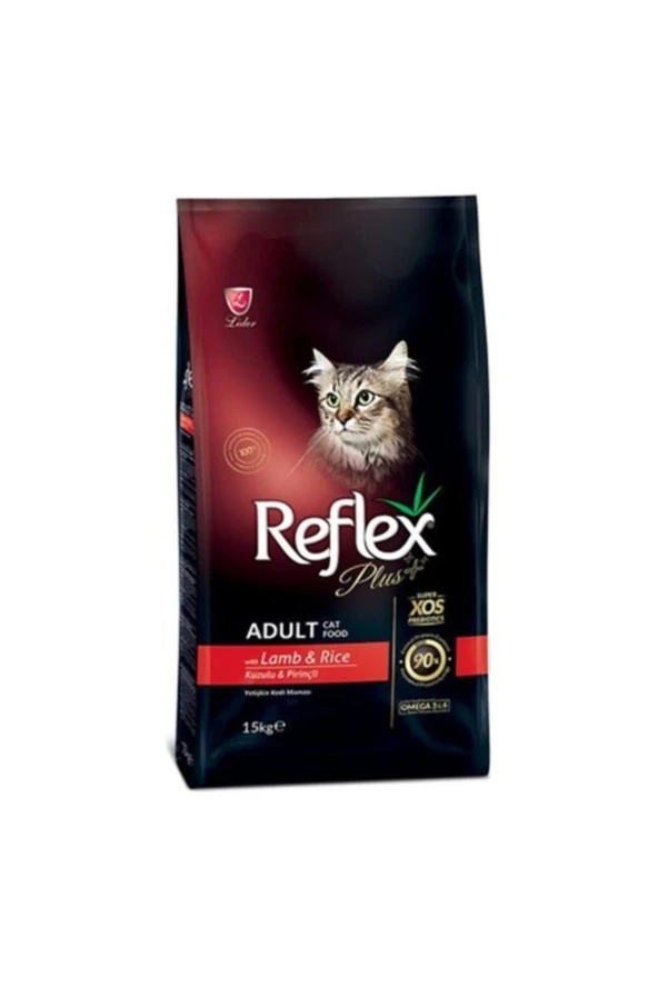 Reflex Plus Lamb Kuzu Etli Yetişkin Kedi Maması - 15 kg