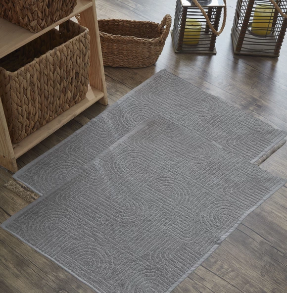 2 Adet Ayak Havlusu I Banyo Paspası I Abdest Paspası I Paspas Seti I 50x70cm - 2