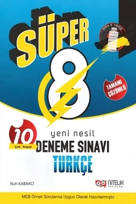 Süper 8. Sınıf Tüm Dersler Yeni Nesil Deneme Sınavı Seti 5 Kitap (MFTİİ) - Resim 4