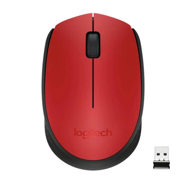 Logitech M171 Usb Kırmızı Kablosuz Mouse - 4