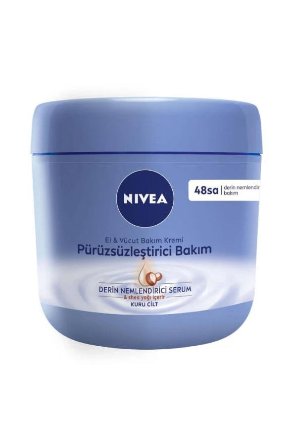 Nivea El Ve Vücut Kremi 400 Ml Pürüzsüzleştirici Ve Nemlendirici Serum Ve Shea Yağı Içerir,Kuru Ciltler - 4