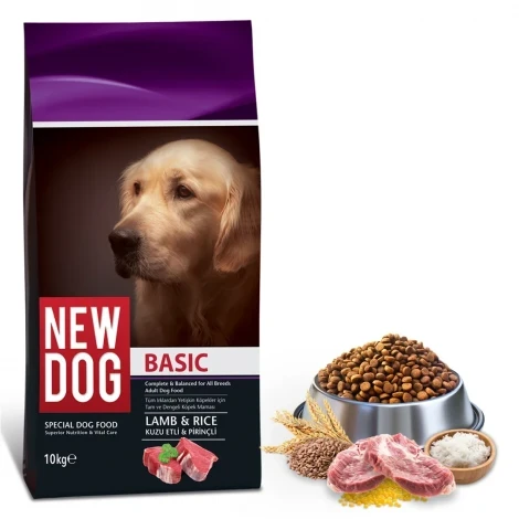NewDog Kuzu Etli - Pirinçli Yetişkin Köpek Maması 10 KG