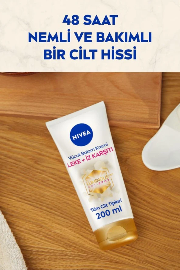 Nivea Luminous 630 Leke ve İz Karşıtı Vücut Bakım Kremi 200ml, Çatlak ve Güneş Lekesi, 48 Saat Nem - 4