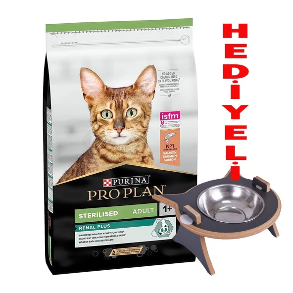 Pro Plan Sterilised Kısırlaştırılmış Somonlu Kedi Maması 10 Kg + Mama Kabı Hediyeli