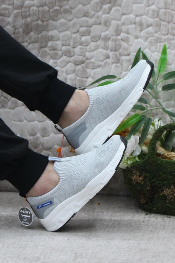 Kinetix Norles Tx Gri Beyaz Hafif Rahat Orijinal Ürün Erkek Spor Ayakkabı - Resim 5