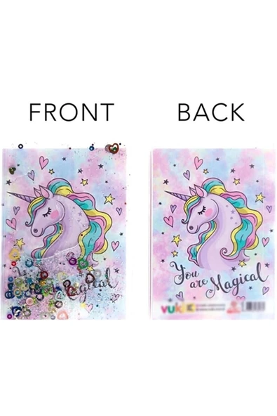 Unicorn A5 Boy Simli Ve Sulu Kapaklı Defter Mls-302 - 4