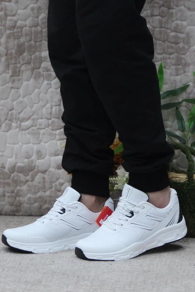 Kinetix Lexus TX Beyaz Siyah Hafif Rahat Orijinal Ürün Erkek Spor Ayakkabı - Resim 3