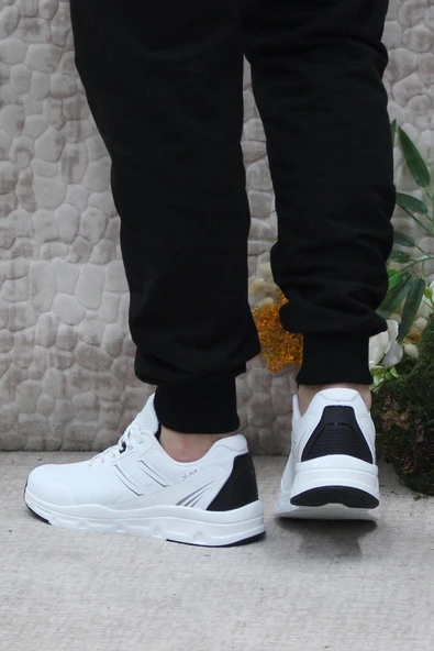 Kinetix Lexus TX Beyaz Siyah Hafif Rahat Orijinal Ürün Erkek Spor Ayakkabı - Resim 4