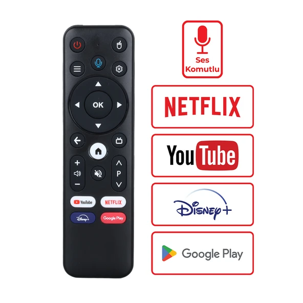 WEKO KR MAGBOX MAGROID H616 4+64 2.4G+5G NETFLIX-YOUTUBE TUŞLU SES KOMUTLU ANDROID BOX KUMANDASI