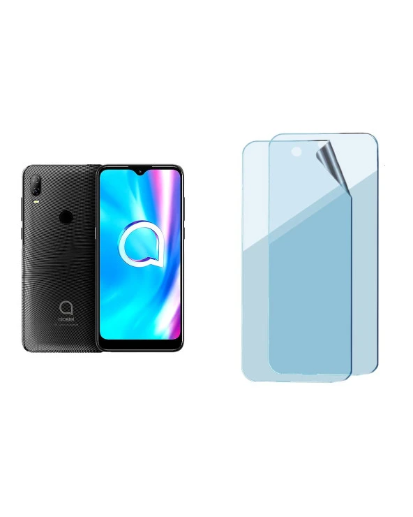 Alcatel 1V 2020 Uyumlu Hydrojel Esnek Kırılmaz Cam Ekran Koruyucu Film 8684609209150