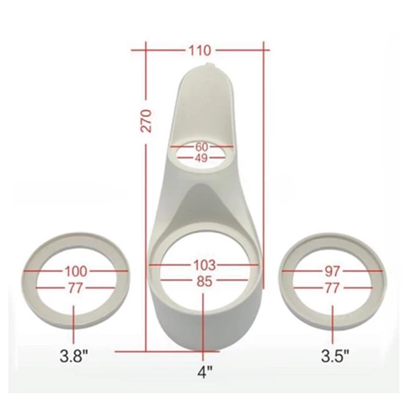 FOR-X XYP-POD2 3.5 - 3.8 - 4 TWEETER MONTAJ YUVASI 1 ÇİFT (PLASTİK) - 4