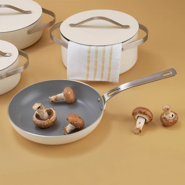 Schafer Moonlight Seramik Tencere Seti 7 Parça-Krem - 3