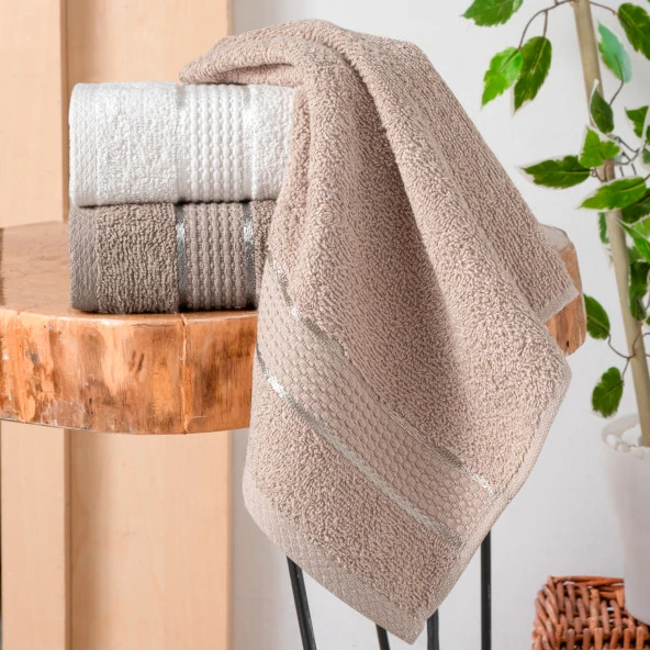 Schafer Home Lena 3 lü Havlu Seti 30x50 Cm-Asorti04