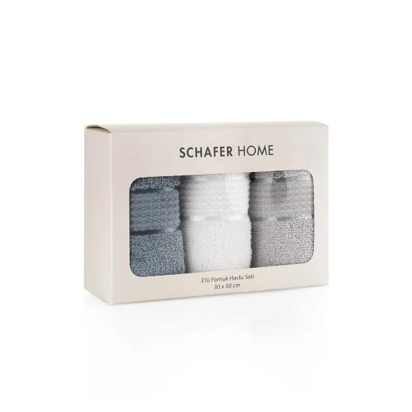 Schafer Home Lena 3 lü Havlu Seti 30x50 Cm-Asorti01 - 6