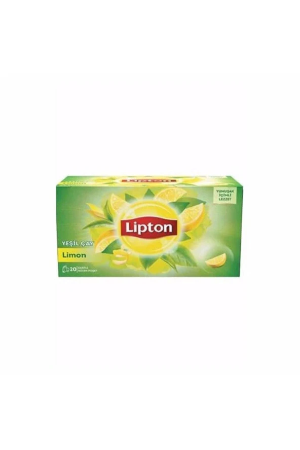 LİPTON Limonlu Bardak Poşet Yeşil Çay 20'li