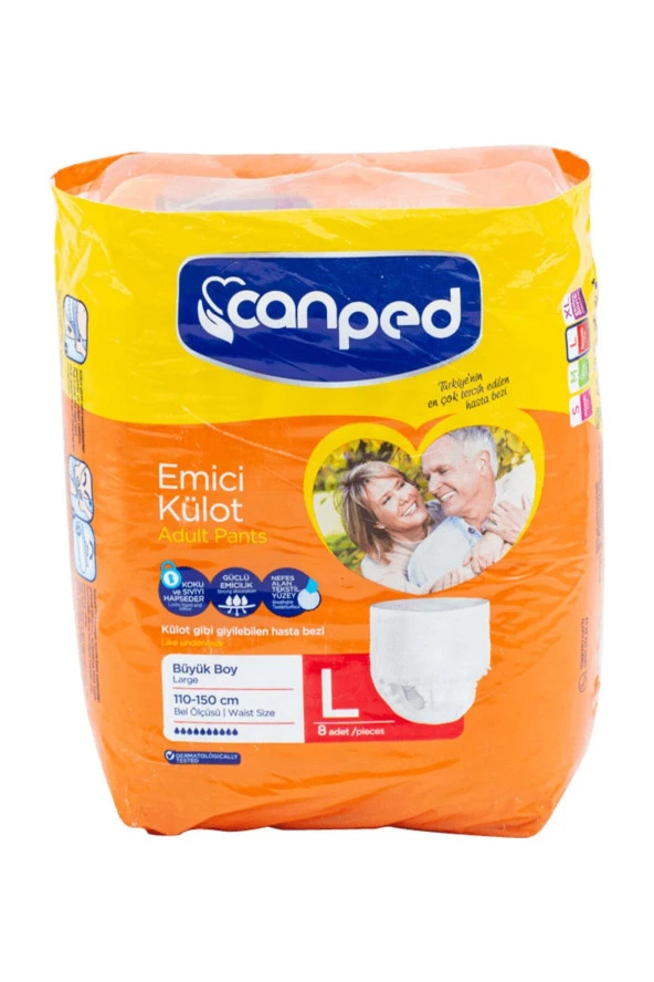 CANPED Emici Külot Large Hasta Bezi 8'li