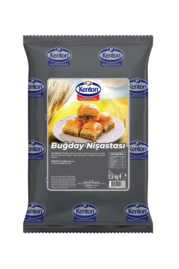 KENTON Profesyonel Buğday Nişastası 2.5 KG