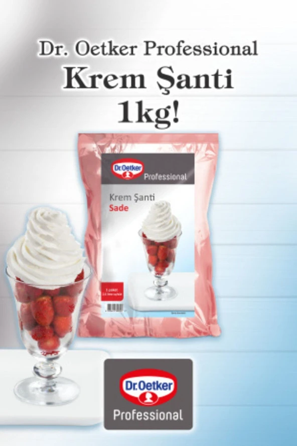 DR OETKER Krem Şanti Sade 1 Kg